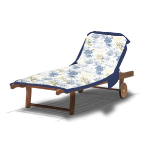 Telo Mare Lettino In Microfibra Disegno Coralli