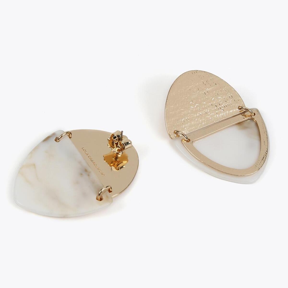 Orecchini doppio elemento metallo