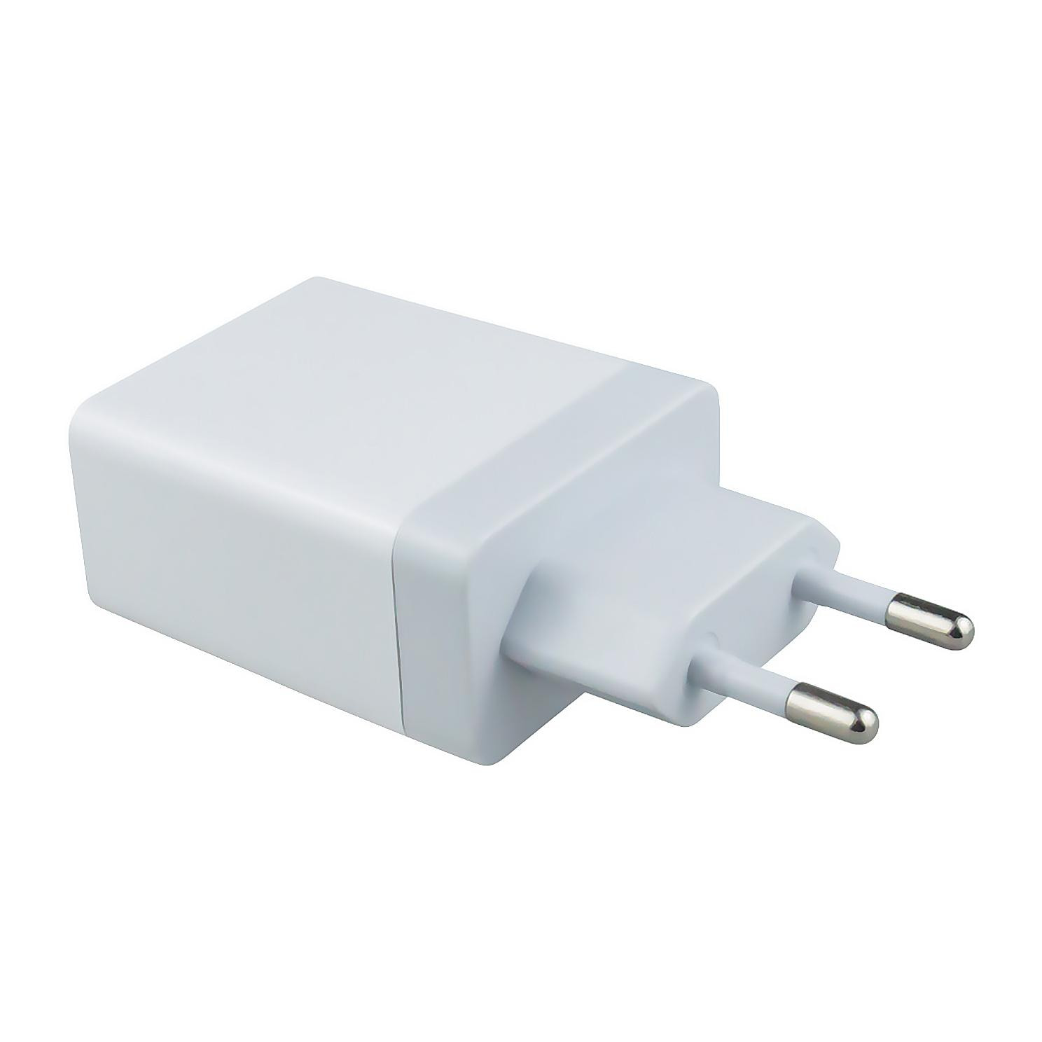 Caricabatterie USB a doppia porta da 20 W + spina a doppia porta da 2,4 A: USA/UE