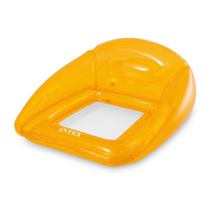 Intex Poltrona Mare Trasparente Gonfiabile con Rete, PVC, Assortiti, 104x102 cm