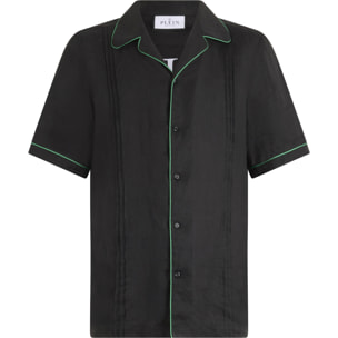 PHILIPP PLEIN Linen Bowling Shirt Plein Tennis