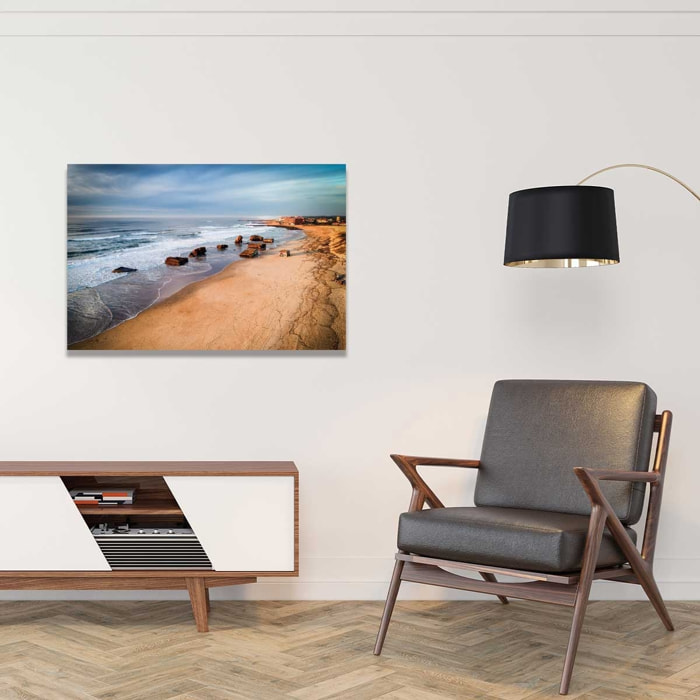 Tableau capbreton sud blocos vue du ciel Tableau alu Dibond