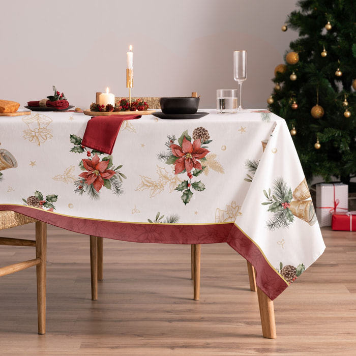 Nappe de Noël en coton155x300 cm