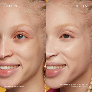NYX Professional Makeup Buttermelt Glaze Tint, Fond de teint SPF30 jusqu'à 12h de tenue, Whipped Butta