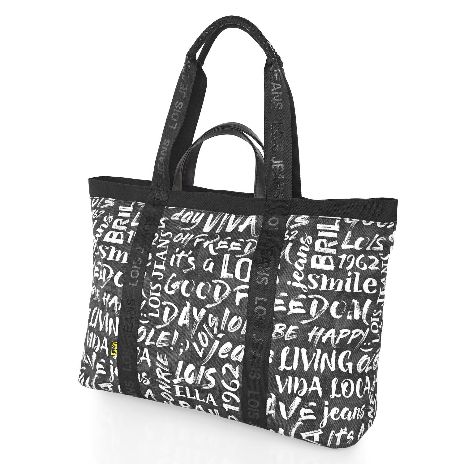 Bolso De Playa Lois Dynamic Negro