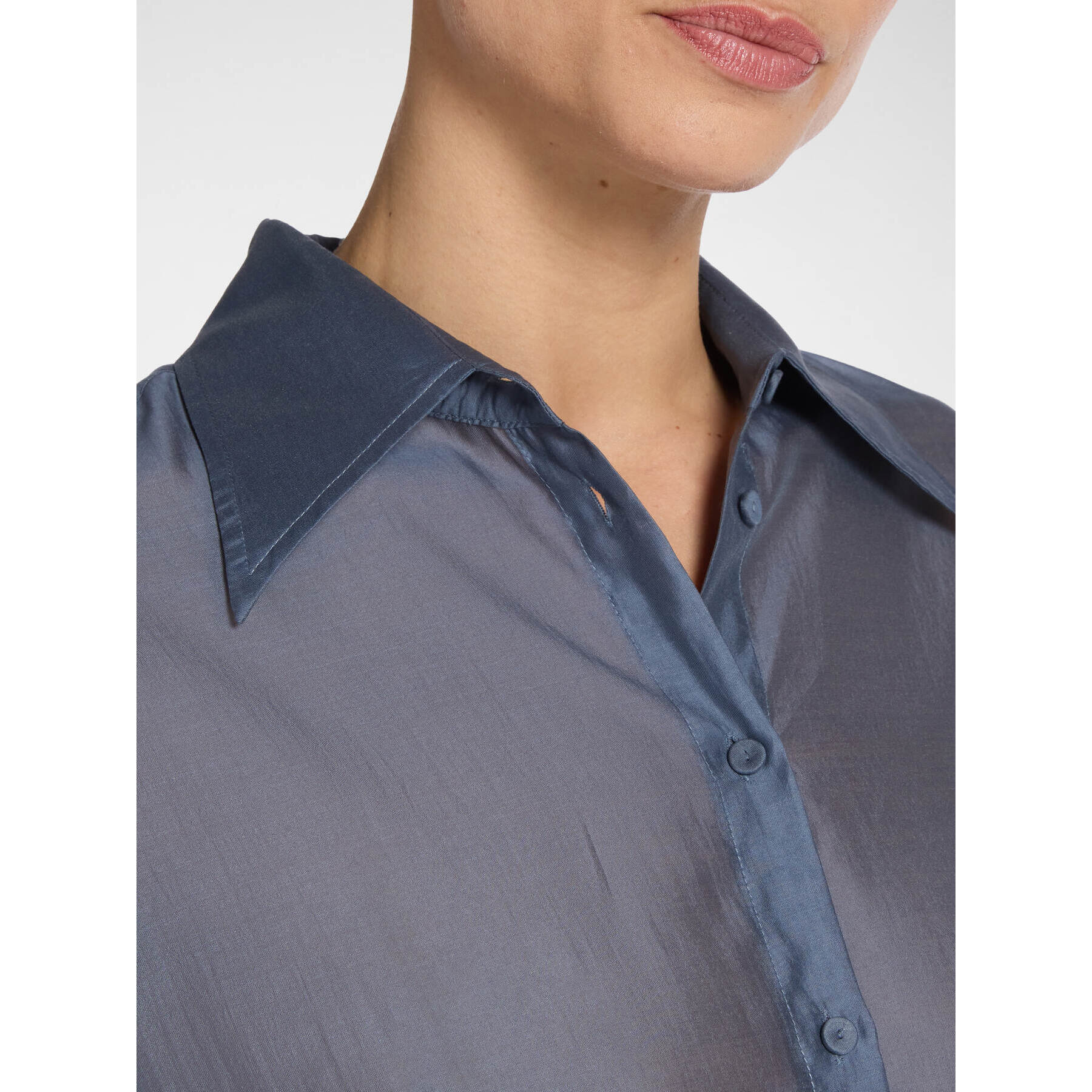 Elena Mirò - Camicia in organza - Blu