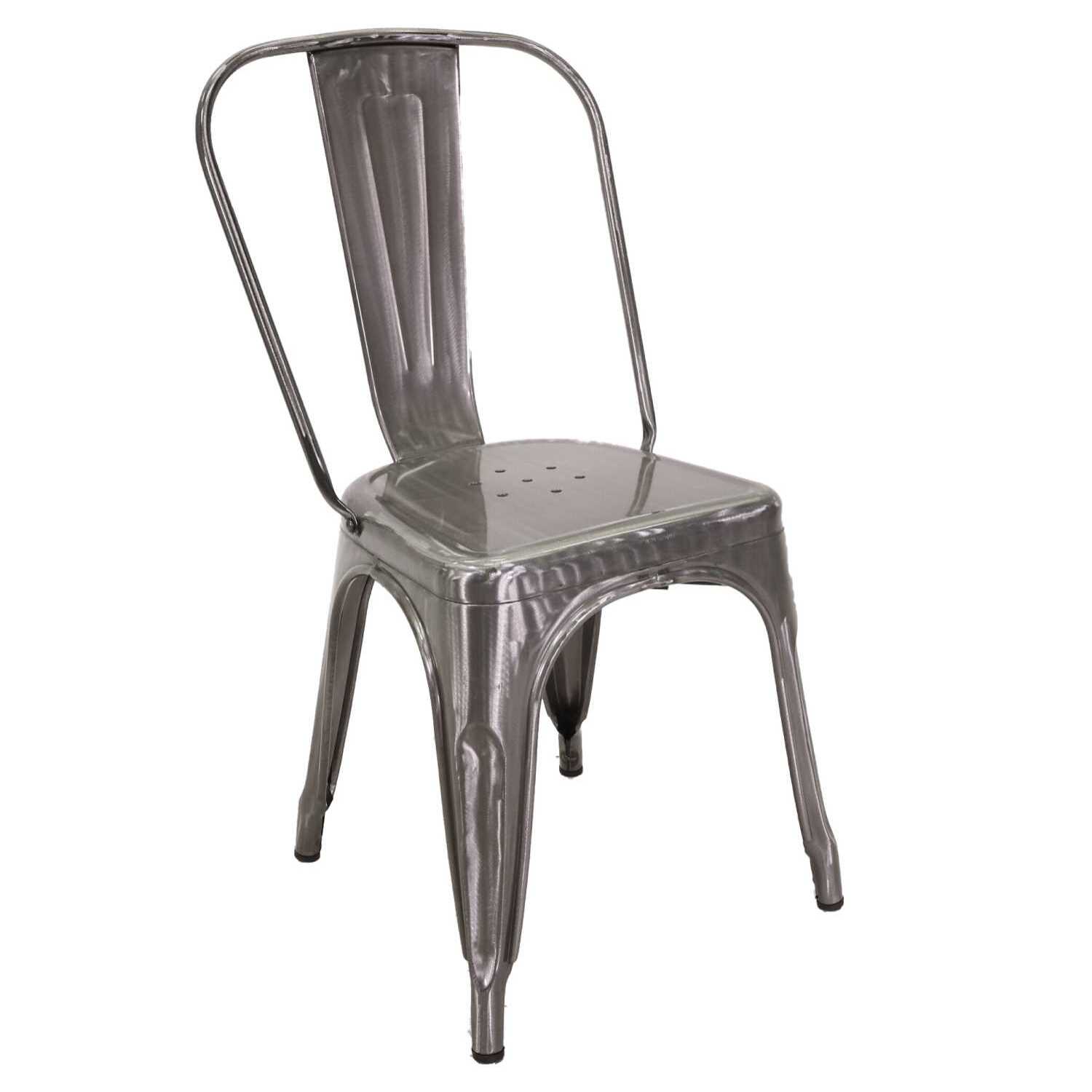 Sedia New Bristol Vacchetti in ferro galvanizzato cm43x43h45/84