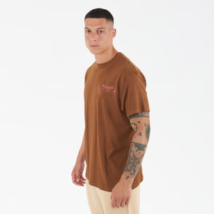 T-shirt in cotone BIGGER marrone