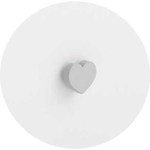 Comodino per cameretta Emi bianco con pomello grigio