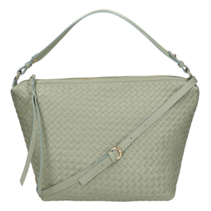 Borsa a spalla da Donna Irene in Vera Pelle Made in Italy 23x40x13 cm