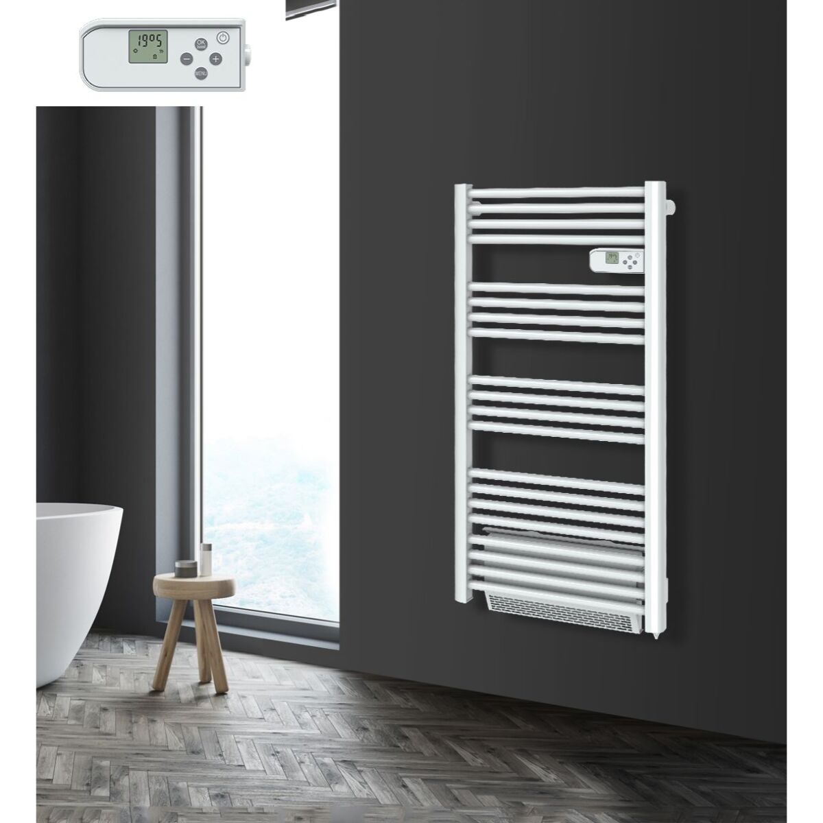 Radiateur sèche-serviette 750w soufflerie 1000w
