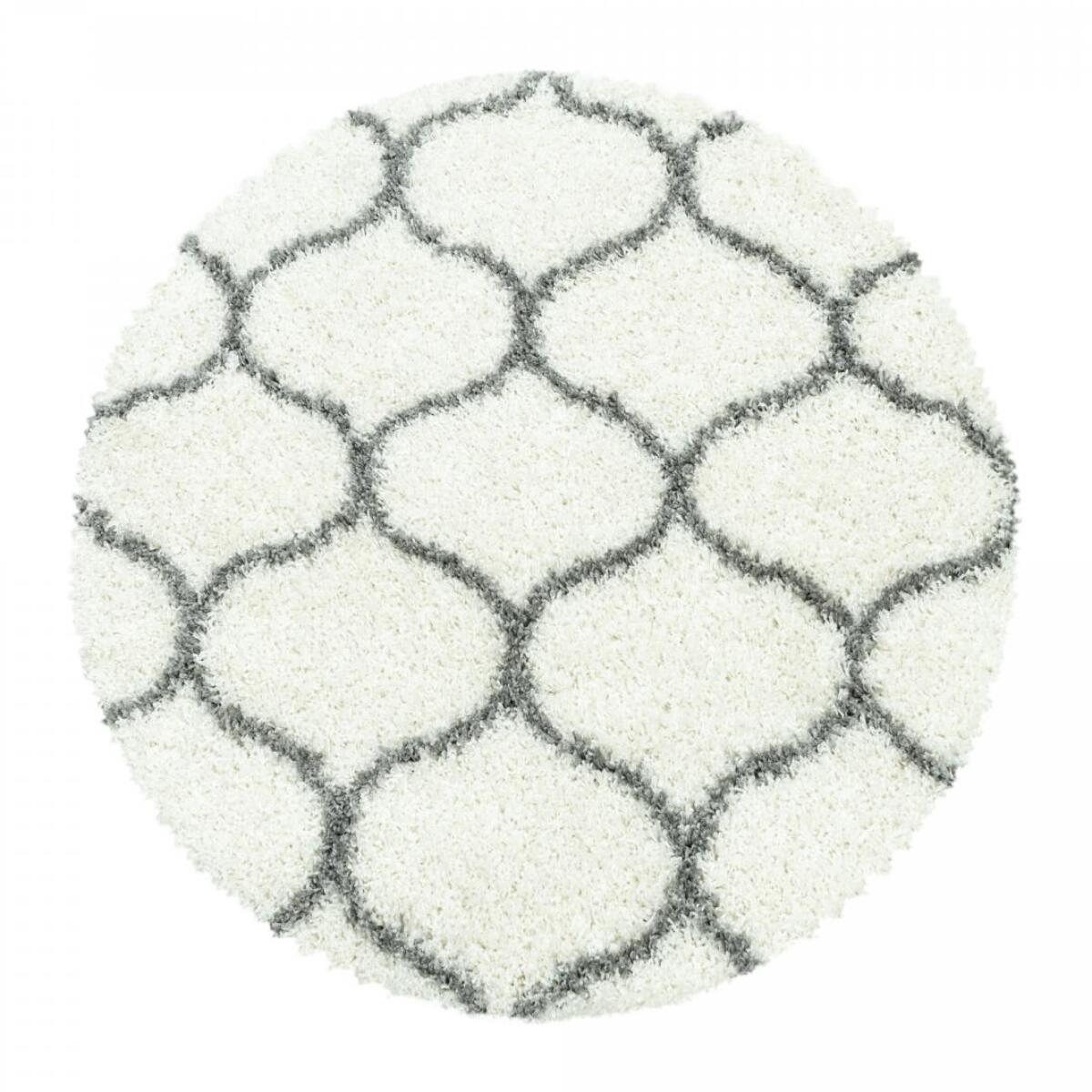 Tapis shaggy tissé motif scandinave SANI