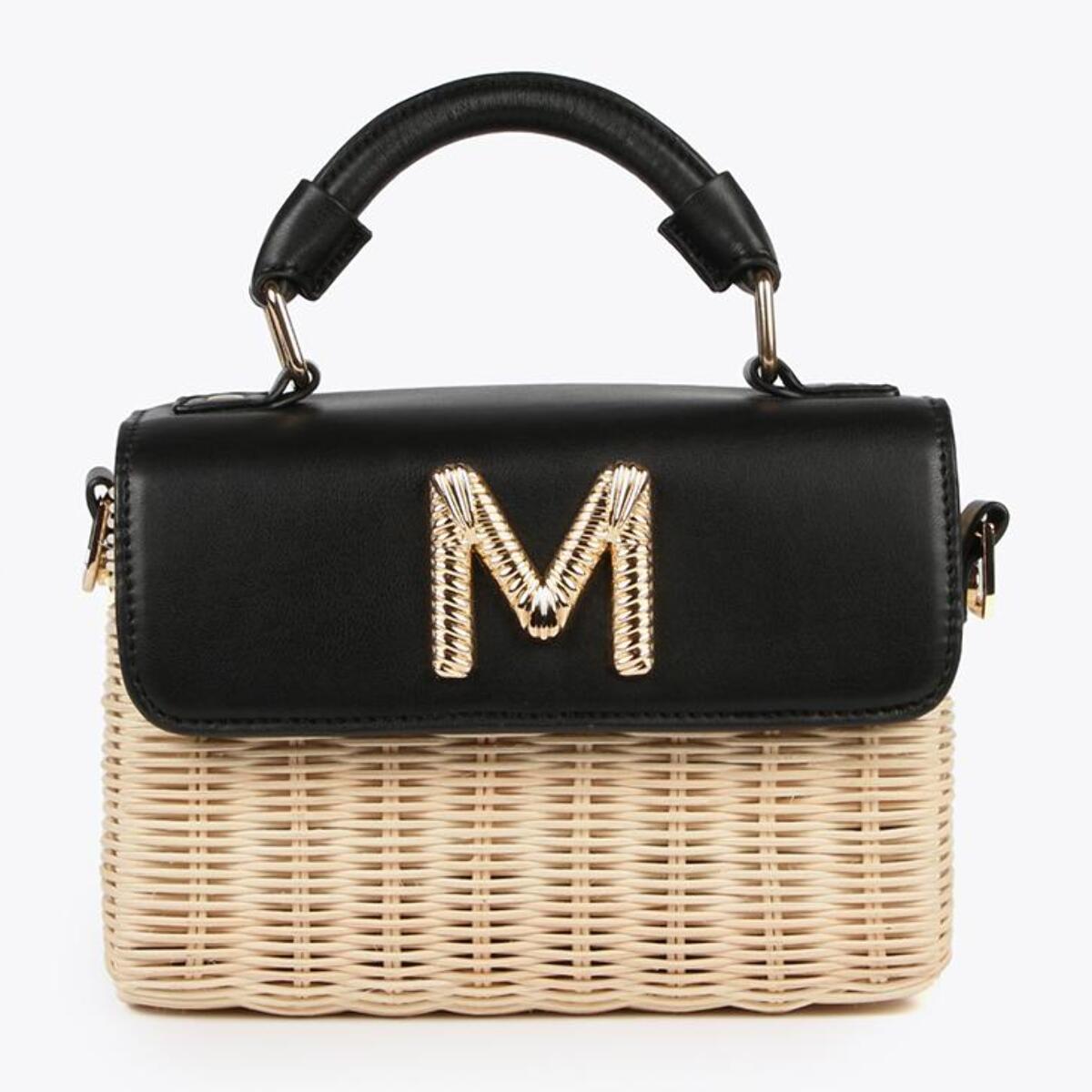 Borsa minaudiere rattan