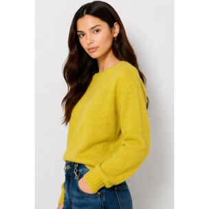 Kocca - Maglia da donna a maniche lunghe in mohair con paillettes Donna