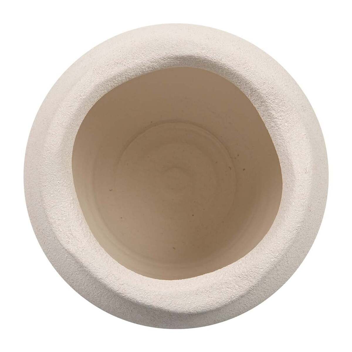 Macetero Ceramica Beige 34x34x33 Cm