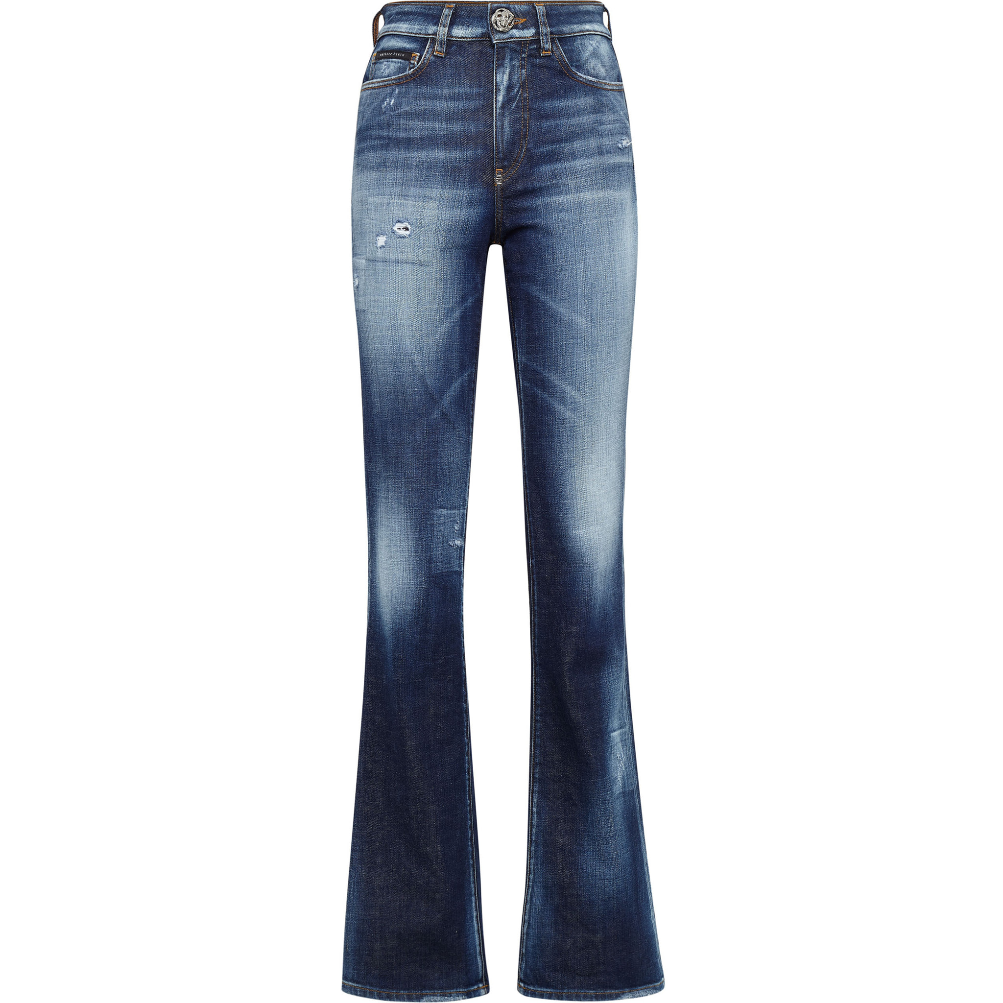 PHILIPP PLEIN Denim High wasted flare Trousers