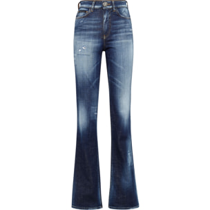 PHILIPP PLEIN Denim High wasted flare Trousers