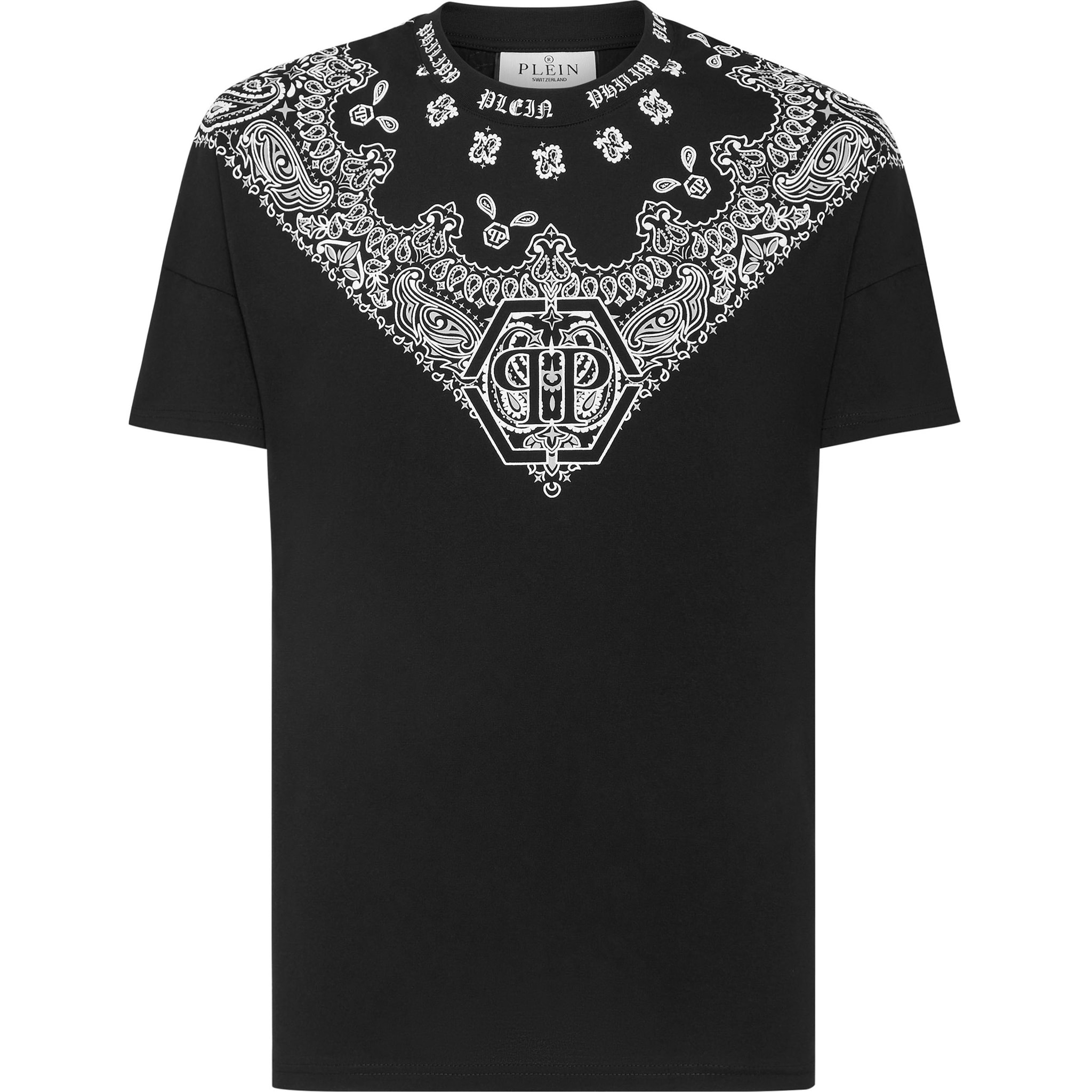 PHILIPP PLEIN T-Shirt Round Neck PAISLEY