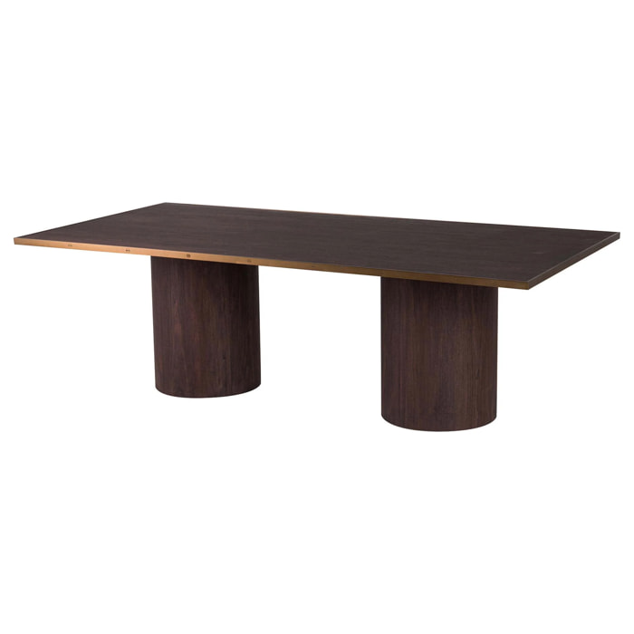 Mesa Comedor Mdf Acero Inoxidable Noblesse 240x120x76cm