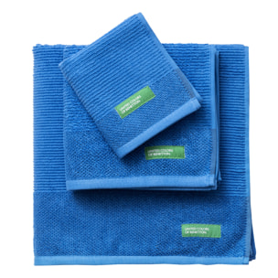 Set 3pcs toallas de baño  azul  benetton