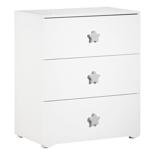 Chambre complète bébé avec lit 120x60cm et commode à langer