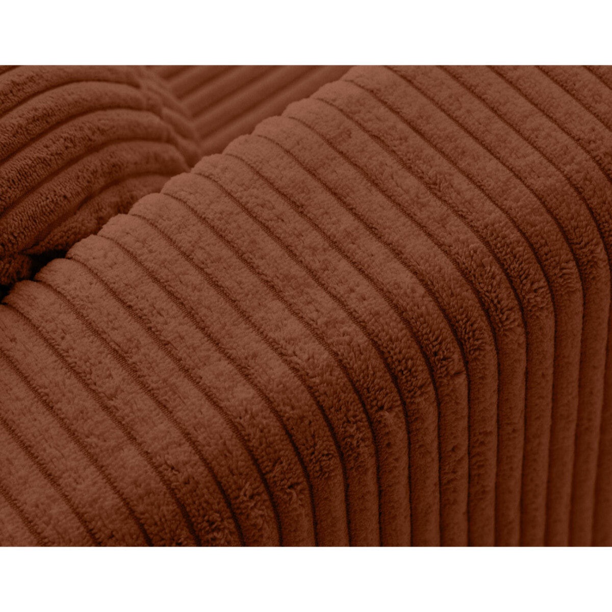 Serena - fauteuil déhoussable en velours côtelé - Terracotta