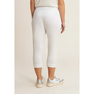 Pantaloni sportivi lunghezza capri in jersey