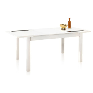 Mesa de comedor extensible Nuka Blanco