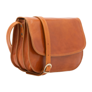 Borsa a tracolla  da donna In Vera pelle Made in Italy 27x20x12 cm