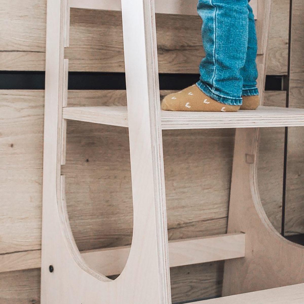 Torre de aprendizaje PANDA TOWER taburete para ayudante de cocina niño