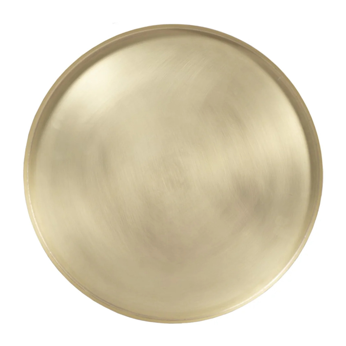 Table d'appoint ronde en métal noir et laiton D45 cm - Lyne
