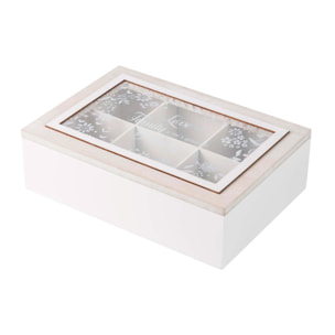 Caja Arbol Natural Blanco 26x8x18 Cm