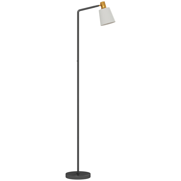 Lampadaire rétro réglable ampoule incluse noir doré