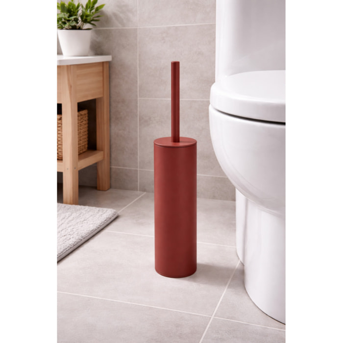 Brosse wc avec support Acier AKIRA Berry mat Spirella