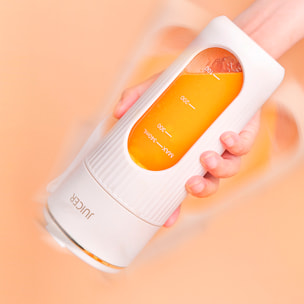 Mini frullatore portatile da 340 ml con 10 lame in acciaio, schermo LCD e avvio di sicurezza con doppio clic.