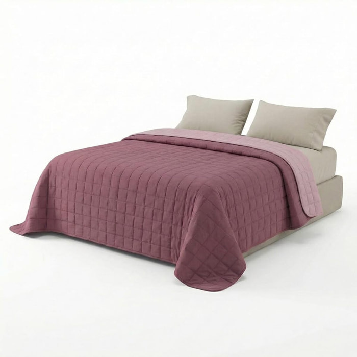 Copriletto una piazza e mezza estivo leggero double face 210x260 cm, trapunta estiva traspirante e morbida, coperta primaverile elegante e moderna, design reversibile per doppio stile, ideale per stagione calda, resistente e facile da lavare