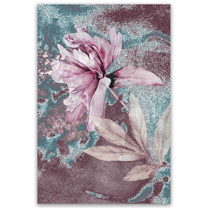 Tableau fleur vintage texturé Toile imprimée