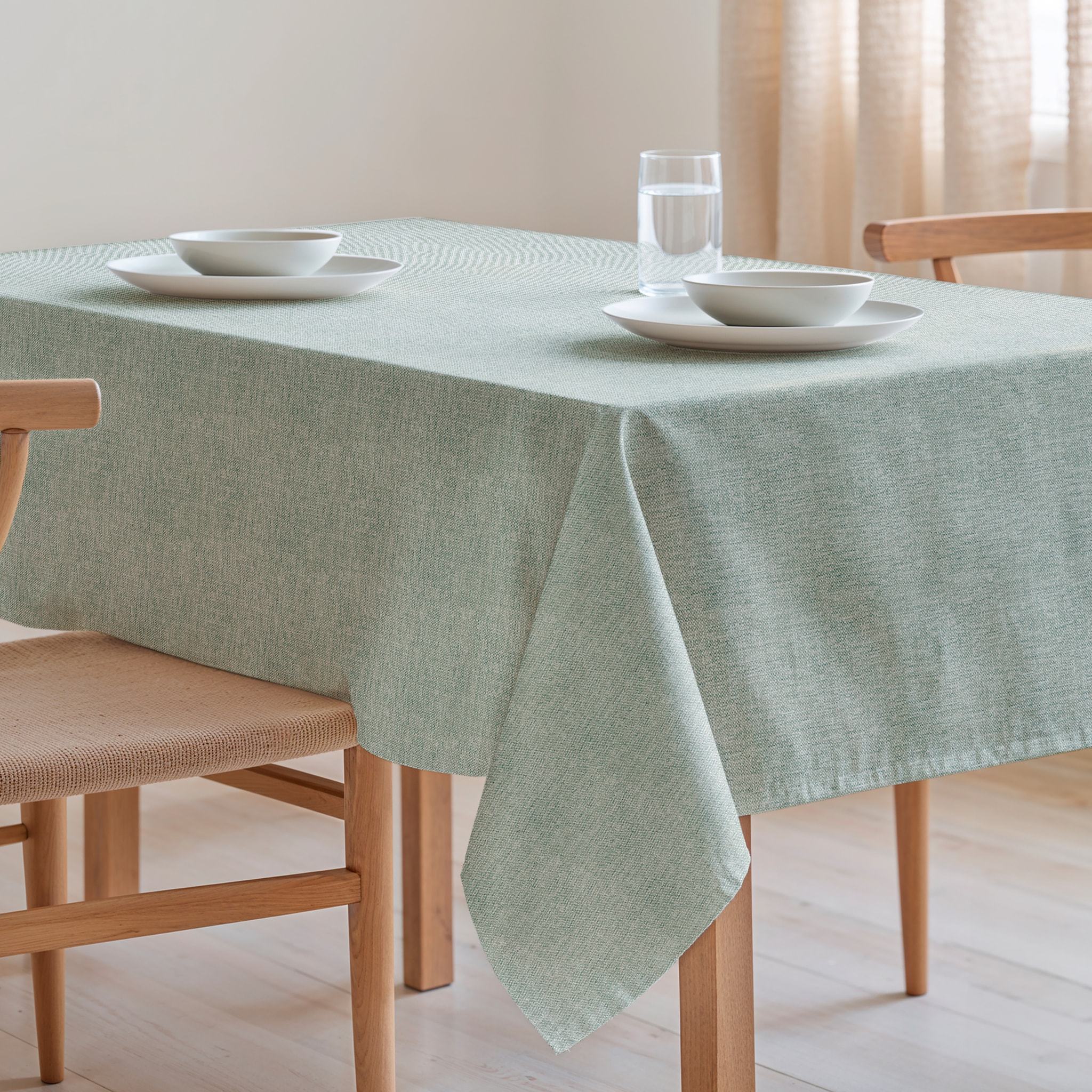 Nappe jacquard unie antitache INDRA AQUA