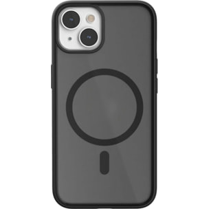 Coque bumper WOODCESSORIES iPhone 14 Plus transparent noir MagSafe