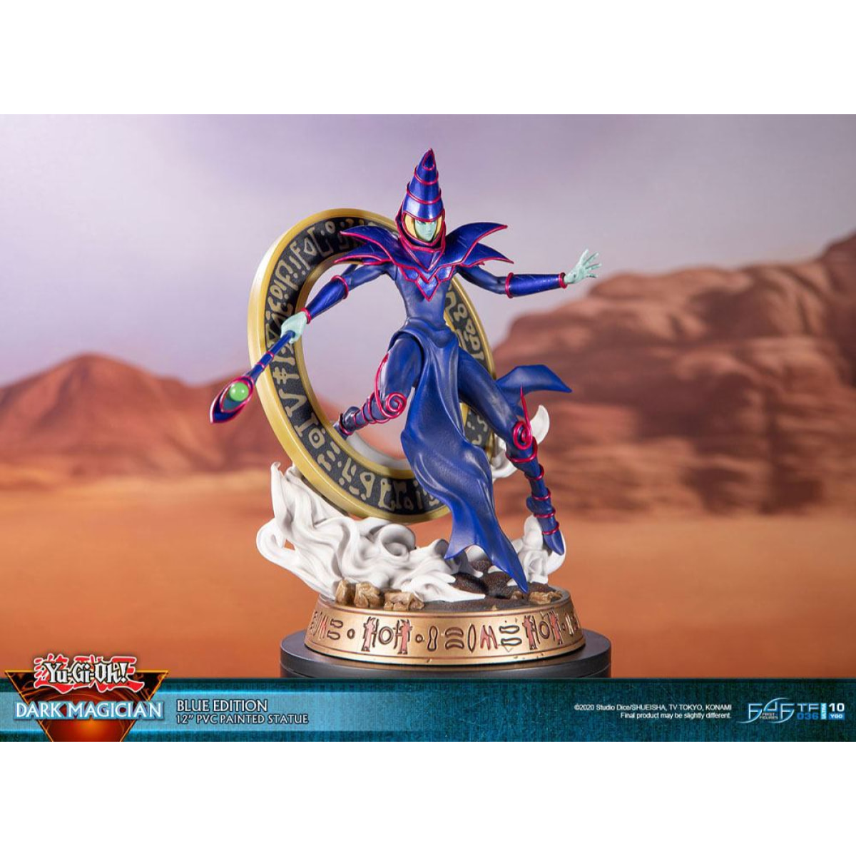 Yu-gi-oh! Pvc Statua Dark Magician Blue Version 29 Cm First 4 Figures