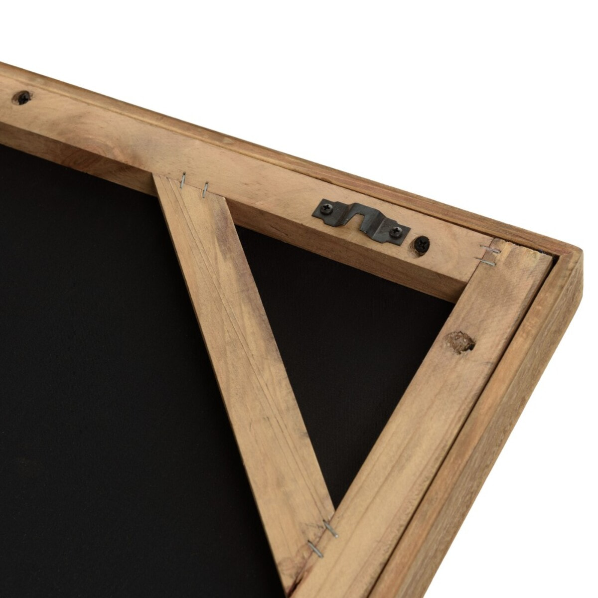 SANDY - Décoration murale 82x82cm mosaïque tricolore bois Pin recyclé