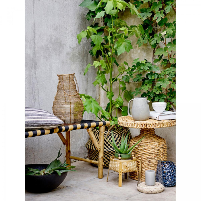Camo - Table d'appoint en jacinthe d'eau - Couleur - Naturel