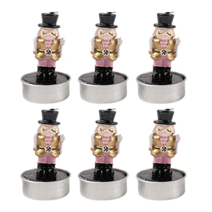 Set de 18 velas decorativas soldadito h.14cm - modelos surtidos