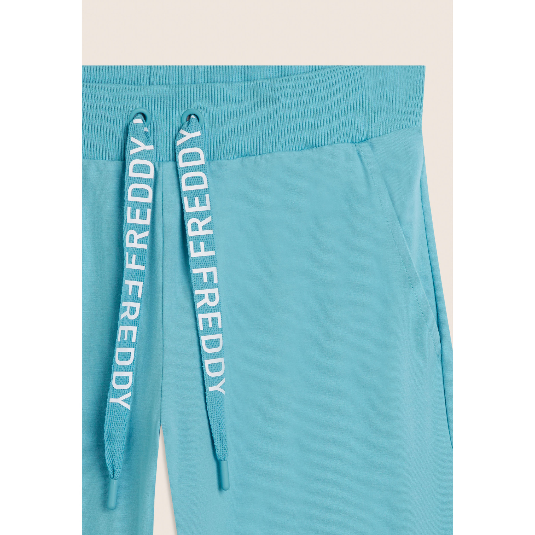 Pantaloni Corsaro con Fondo Stondato e Logo FREDDY