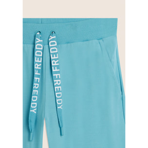 Pantaloni Corsaro con Fondo Stondato e Logo FREDDY