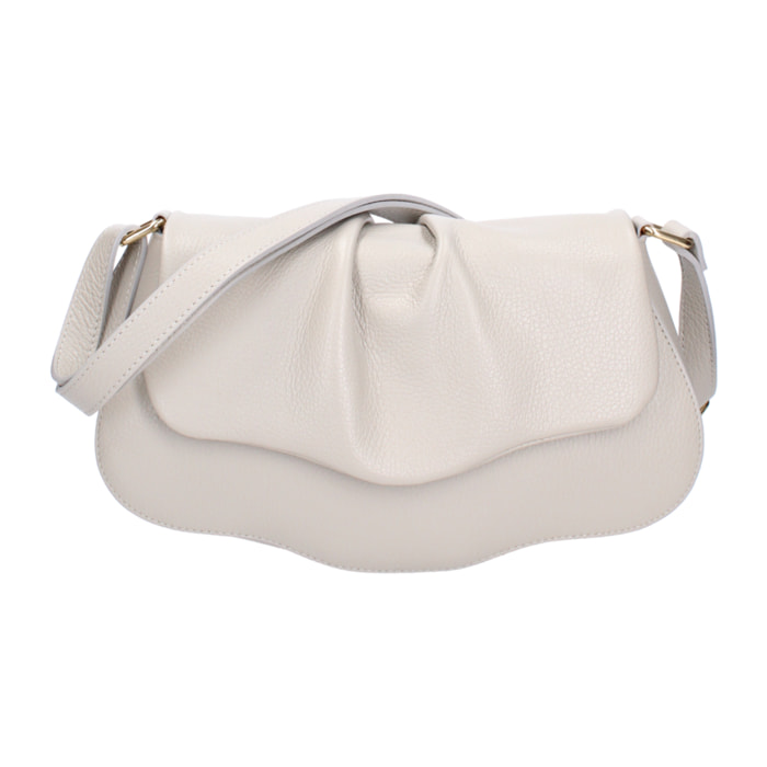 Borsa a spalla da donna In Vera pelle Made in Italy 30,5x19,5x9 cm