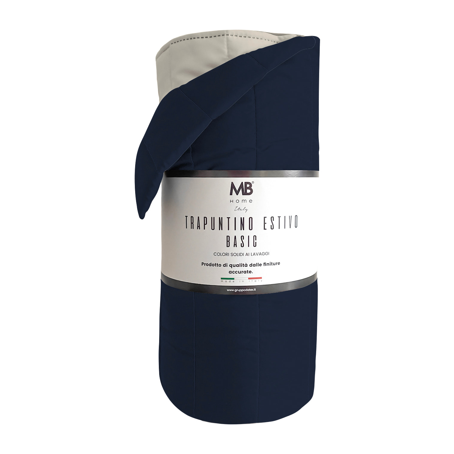 TRAPUNTINO ESTIVO BASIC PIAZZA E MEZZA, TINTA UNITA DOUBLEFACE