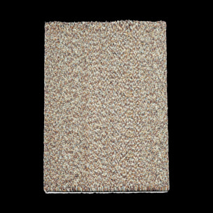 Tapis longs poils shaggy tissé en laine motif faux uni KABE