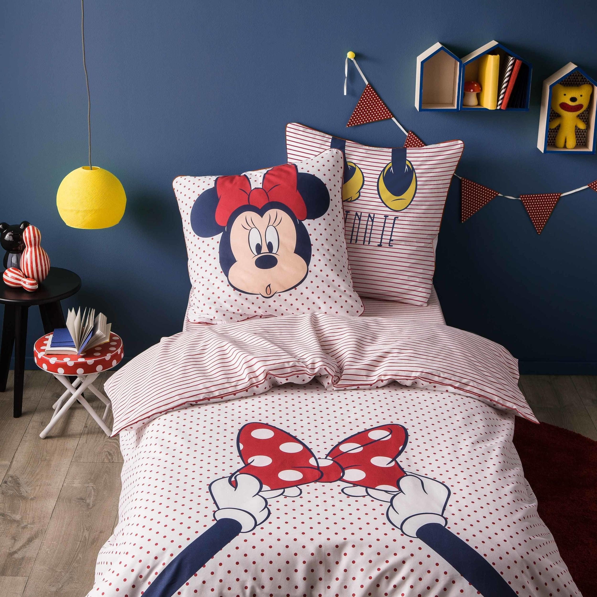 Minnie Mouse - Parure de lit imprimée 100% coton, DISNEY MINNIE OUPS