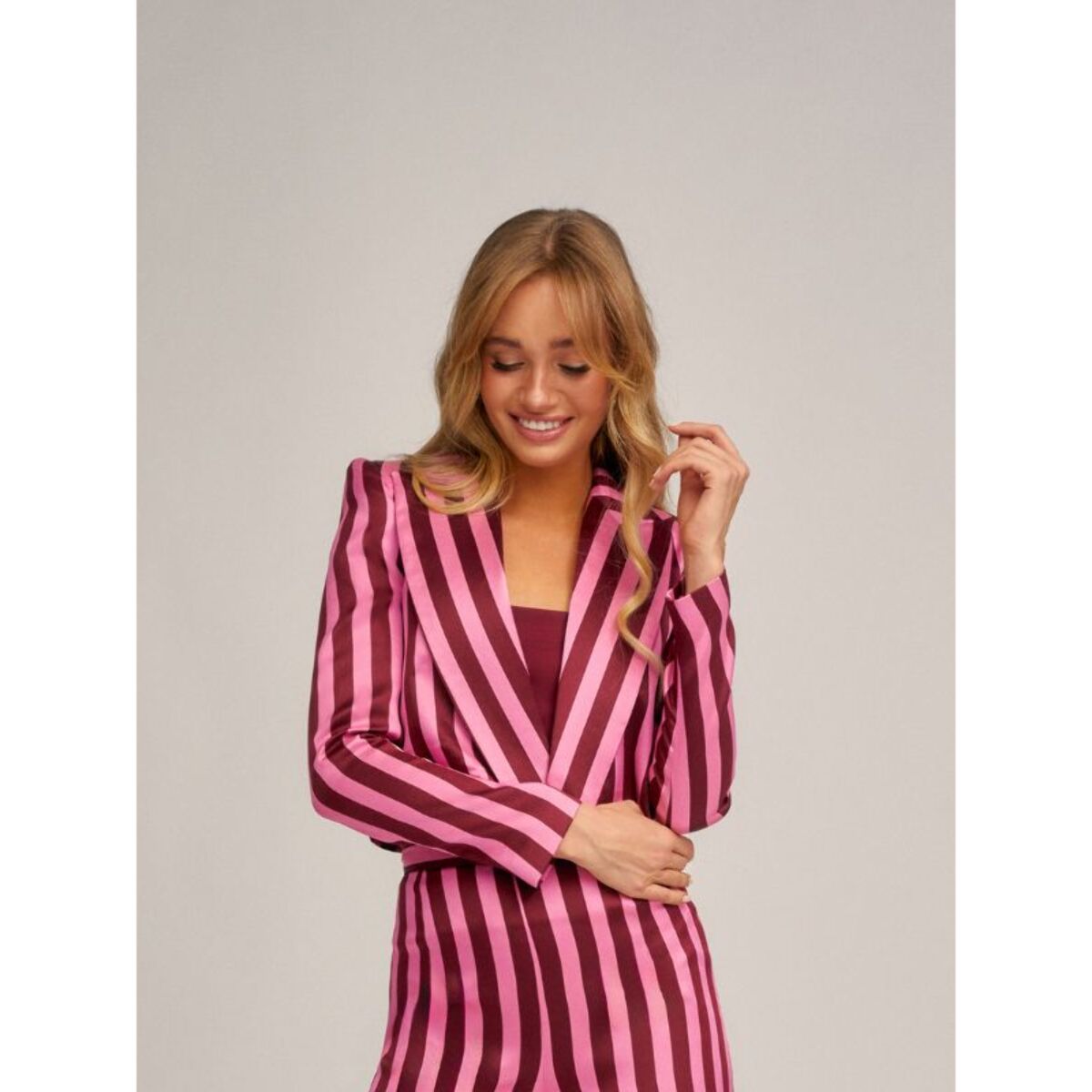 CHAQUETA VICTORIA AZORES BURDEOS ROSA